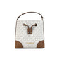 Michael Kors Mercer Small ivory Signature Leather Bucket Crossbody Women's Bag