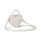 Pitter Patter Smooth Leather 3-D Heart Crossbody