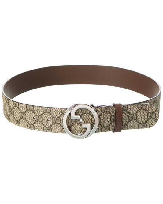 Gucci Blondie GG Supreme Canvas & Leather Belt
