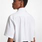 Stretch Cotton Poplin Cropped Shirt