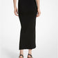 Viscose Blend Ruched Skirt