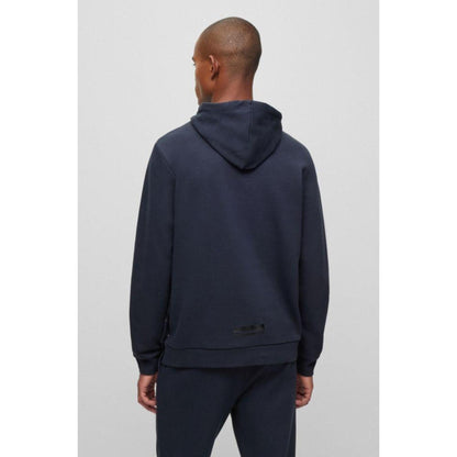 Cotton-piqu relaxed-fit hoodie with logo artwork