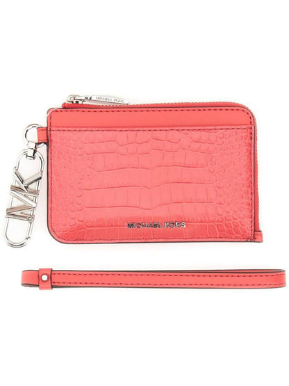 Michael Michael Kors Embossed Zipped Cardholder