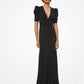 Ruched Stretch Matte Jersey Gown