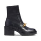 Women's Kenna Chain Pull-On Block-Heel Dress Booties