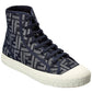 FENDI Domino FF Canvas High-Top Sneaker