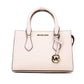 Michael Kors Sheila Small Powder Blush Vegan Leather Center Zip Satchel Women's Handbag
