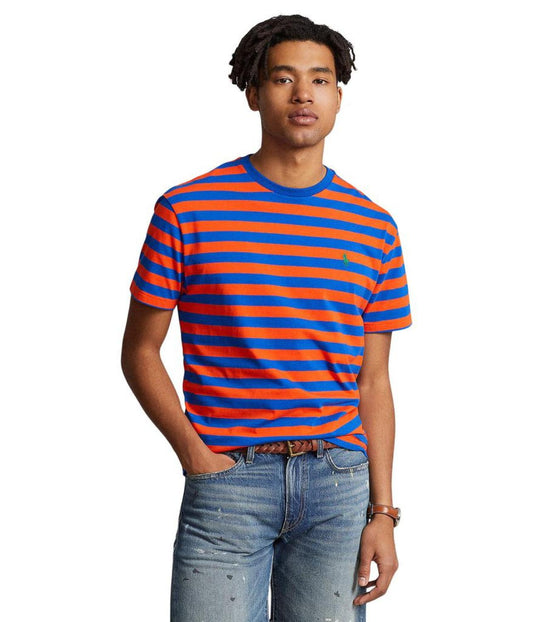 Short Sleeve Striped Crew Neck T-Shirt