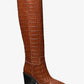 Loni Crocodile Embossed Leather Boot