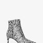Alina Flex Snake Embossed Leather Ankle Boot