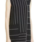 Serio Knit Stripe Dress In Navy/white
