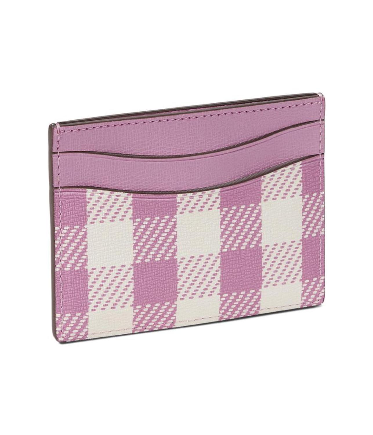 Morgan Gingham Field Printed Pvc Card Holder