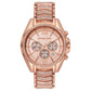 Women's Chronograph Whitney Rose Gold-Tone Stainless Steel Bracelet Watch 45mm