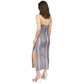 Women's Snake-Print Chain Halter Maxi Dress