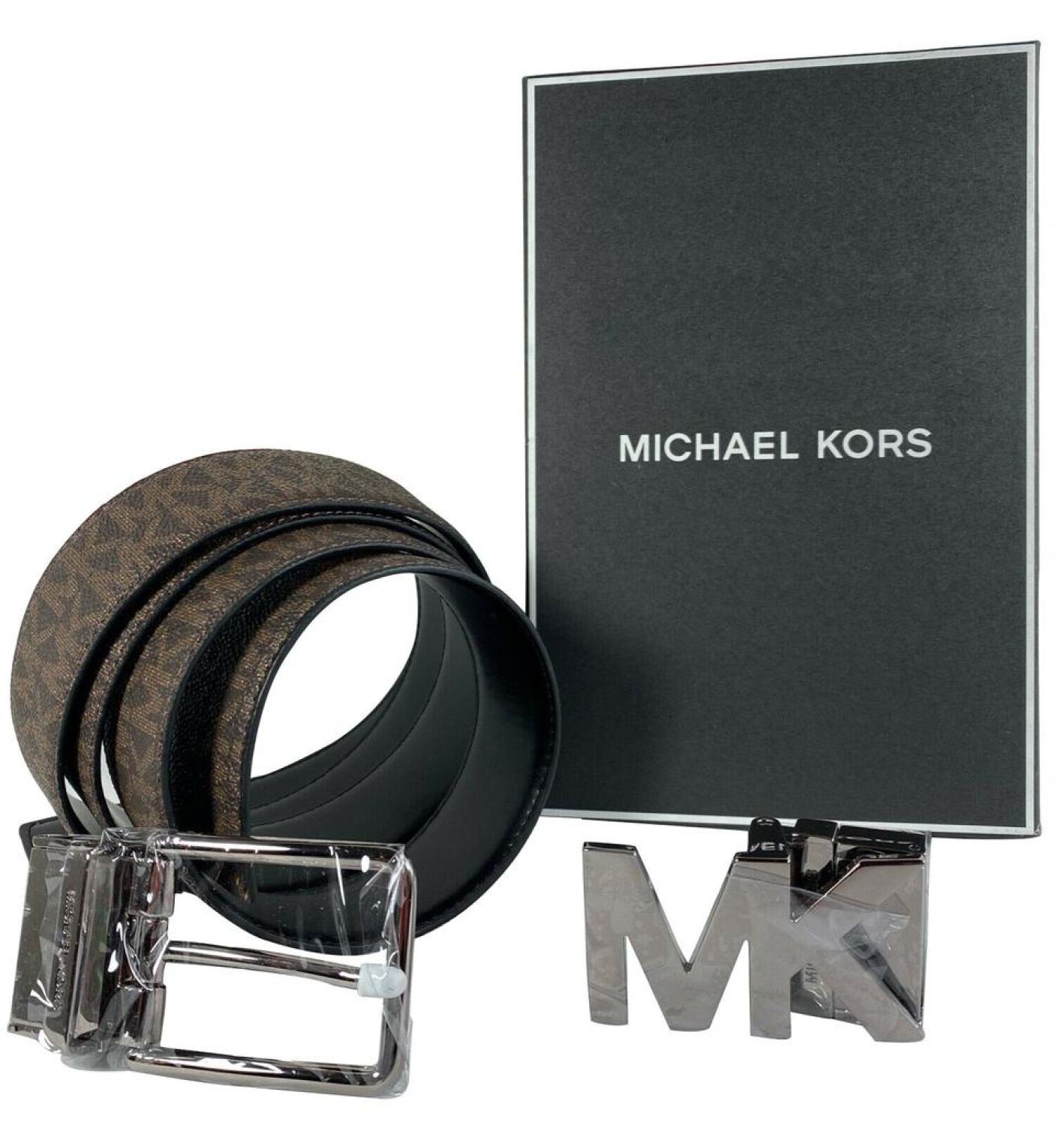 Michael Kors Men's Reversible Signature 4 in 1 Belt Box Set 36T8LBLY7B