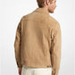 Suede Zip-Up Trucker Jacket