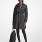 Quilted Satin Ciré Hooded Jacket