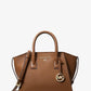 Avril Small Leather Top-Zip Satchel