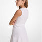 KORS Stretch Knit Zip-Up Polo Dress
