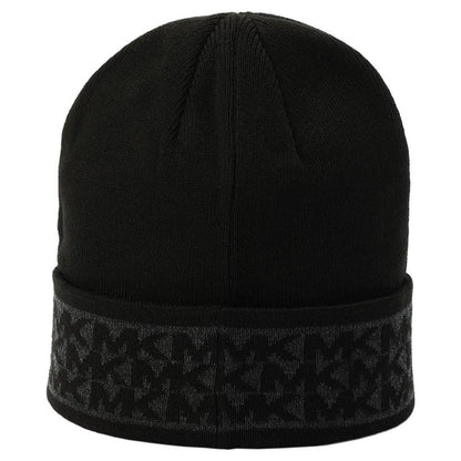 Men's MK Stripe Cuffed Logo Beanie