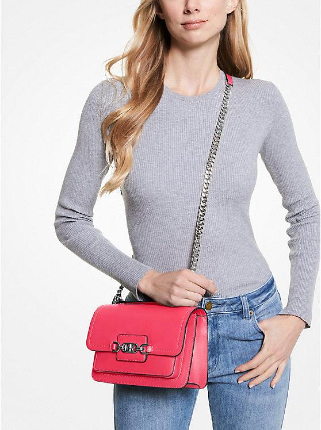 Heather Large Leather Shoulder Bag