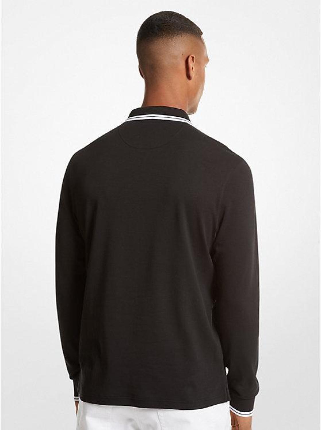 Greenwich Cotton Polo Long-Sleeve Shirt