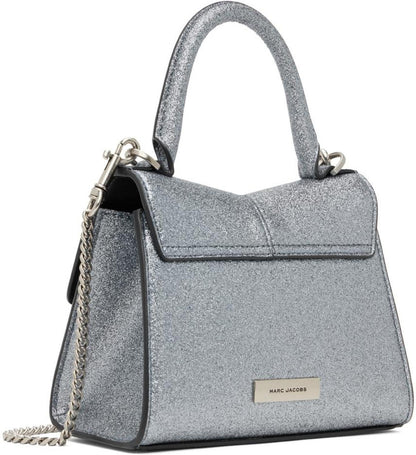 Silver 'The Galactic Glitter St. Marc Mini' Top Handle Bag