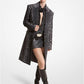 Leopard Wool Chesterfield Coat