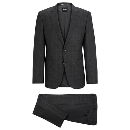 Men's Checked Stretch Slim-Fit Suit