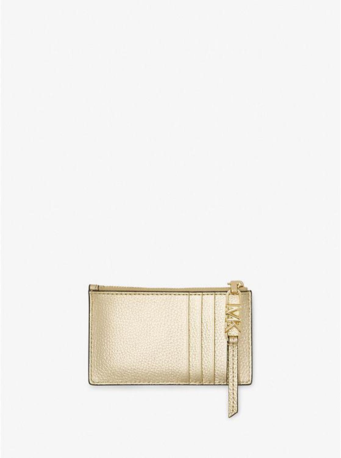 Empire Small Metallic Leather Card Case