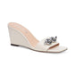 Women's Elsie Chain-Trimmed Slide Wedge Sandals