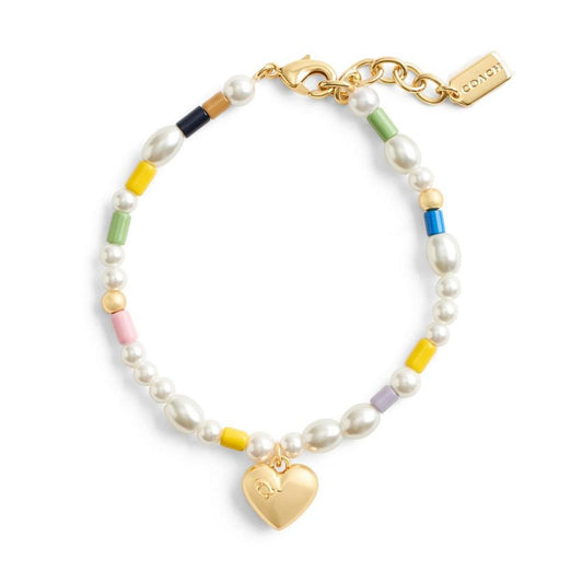 Imitation Pearl Signature Heart Imitation Pearl Bracelet