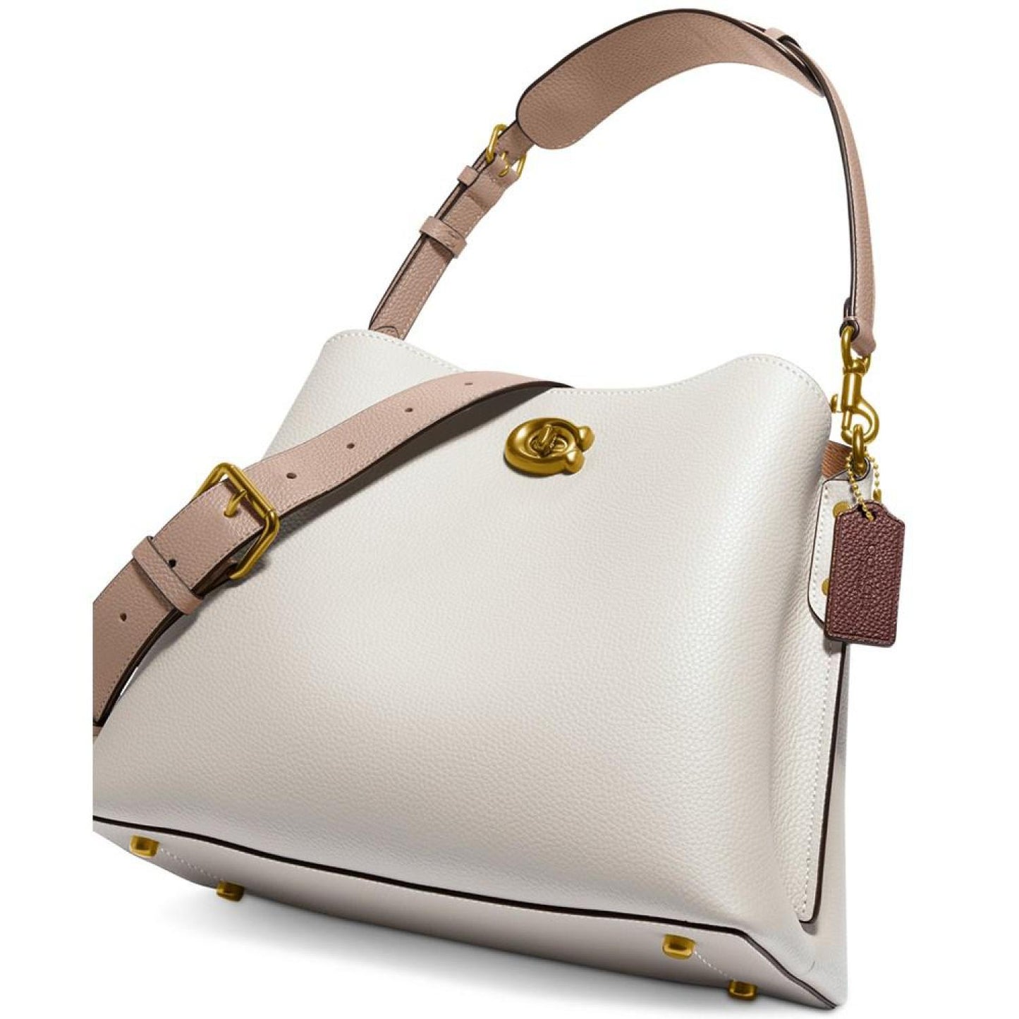 Pebble Leather Willow Shoulder Bag with Convertible Straps