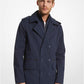Cotton Blend Twill Peacoat