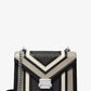 Whitney Medium Color-Block and Signature Logo Shoulder Bag