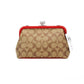 COACH Nora Small   Signature PVC Kisslock Chain Crossbody Women's Bag