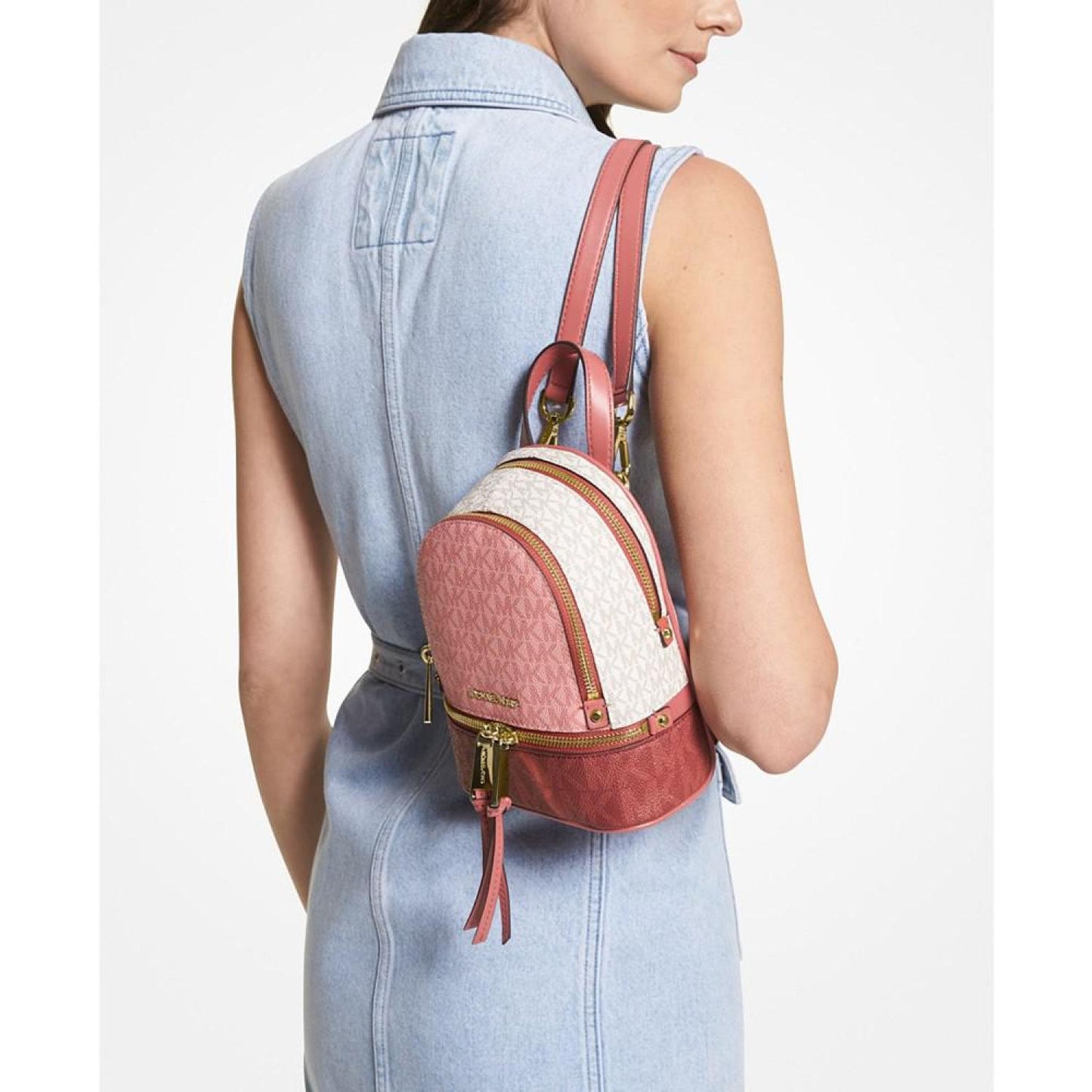 Logo Rhea Zip Extra Small Messenger Backpack