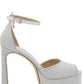 Michael Michael Kors Martina Glitter Mesh Peep-Toe Platform Pumps
