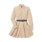 Belted Cotton Chino Shirtdress (Big Kids)