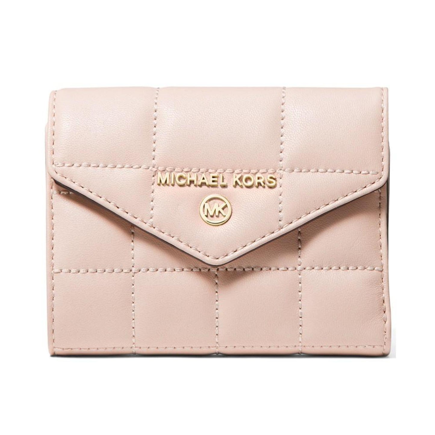 Jet Set Charm Leather Envelope Trifold Wallet