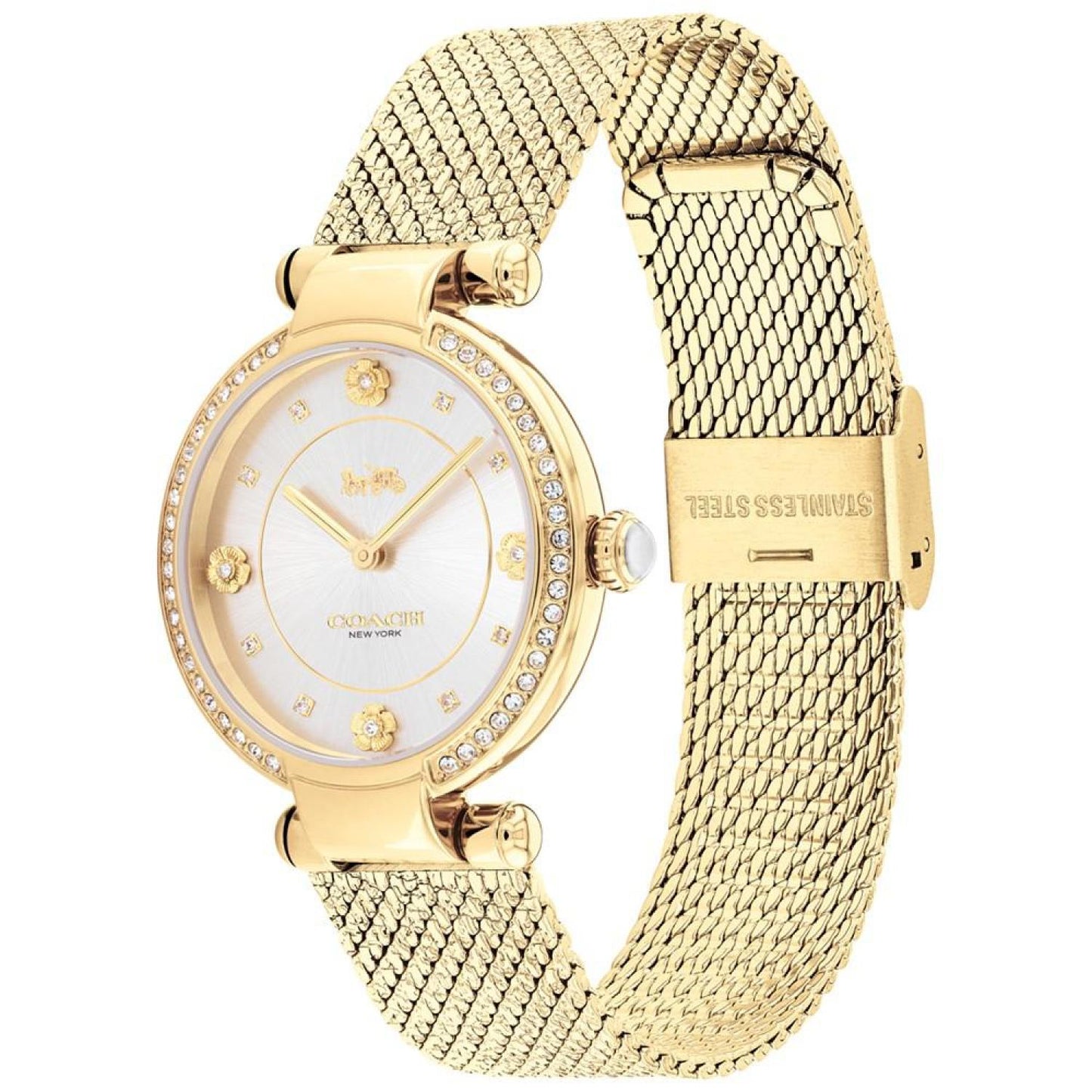 Women's Cary Gold-tone Mesh Bracelet Watch