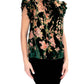 Vixen Top In Vineyard Bloom Olive