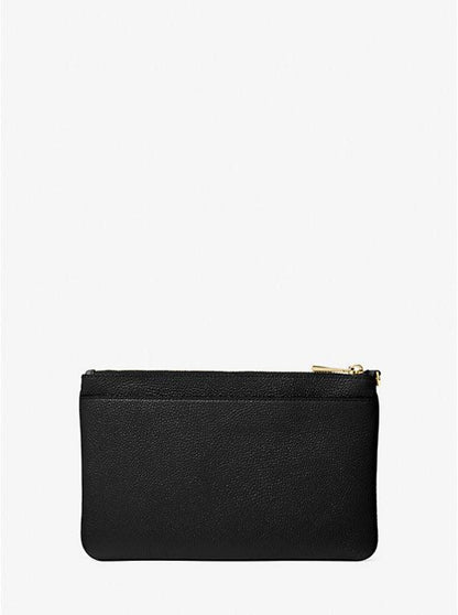 Large Pebbled Leather Wristlet