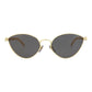 Cat Eye-Frame Metal Sunglasses