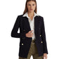 Petite Double-Breasted Wool Crepe Blazer
