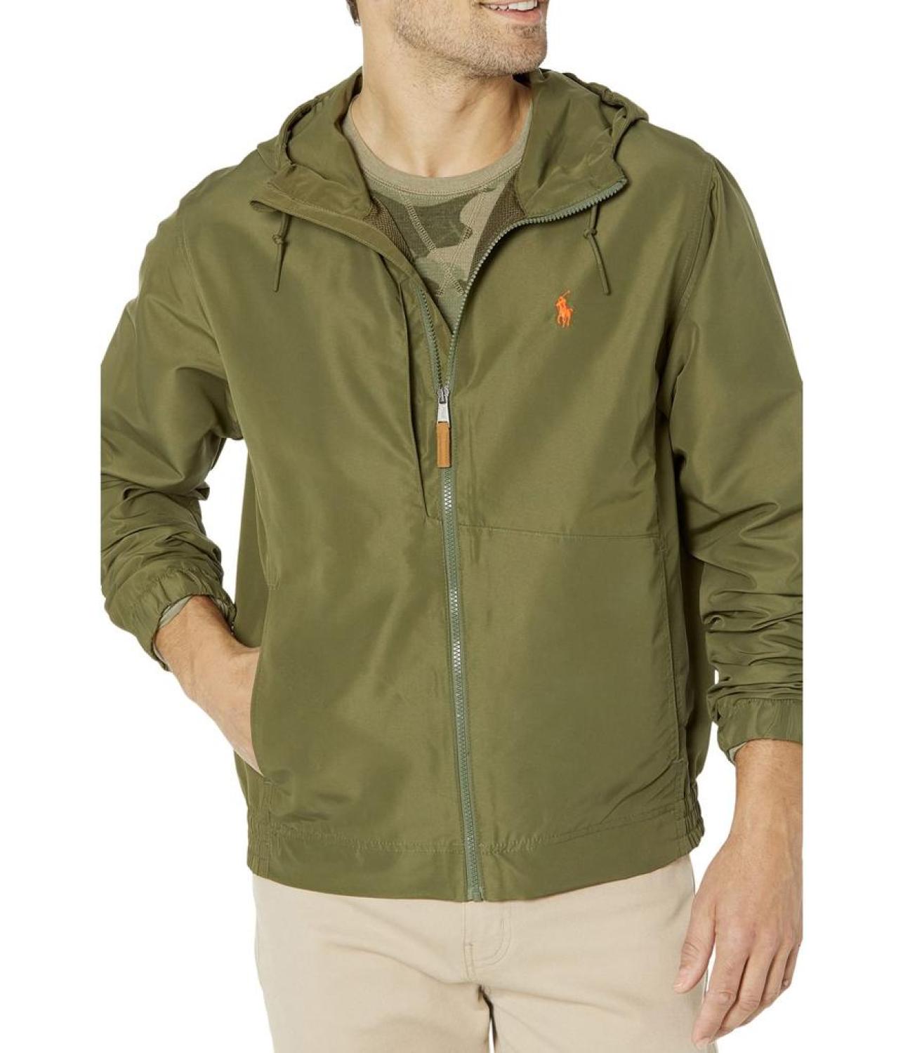 Packable Water-Repellent Hooded Jacket