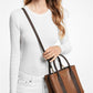 Austin Medium Pebbled Leather Messenger Bag