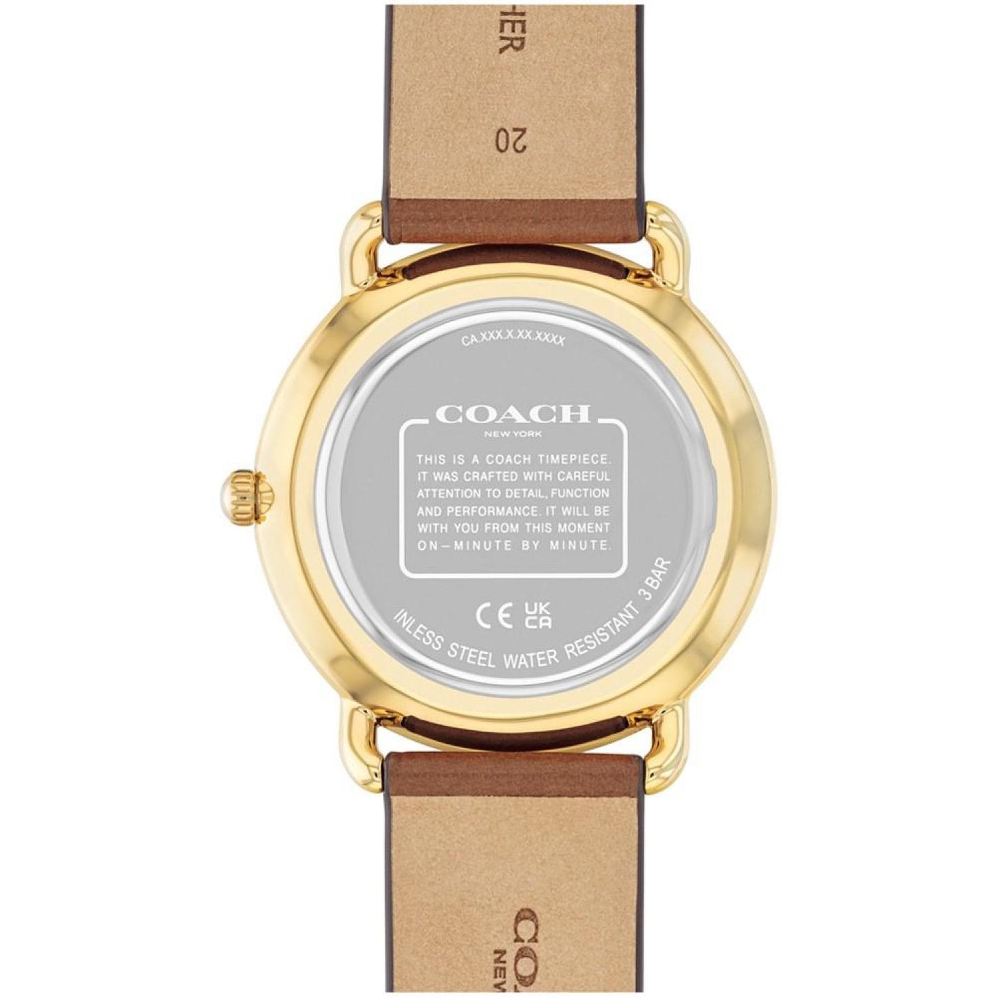 Unisex Elliot Saddle Leather Strap Watch, 40mm