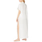 Women's Cotton High-Slit Utility Cover-Up Dress