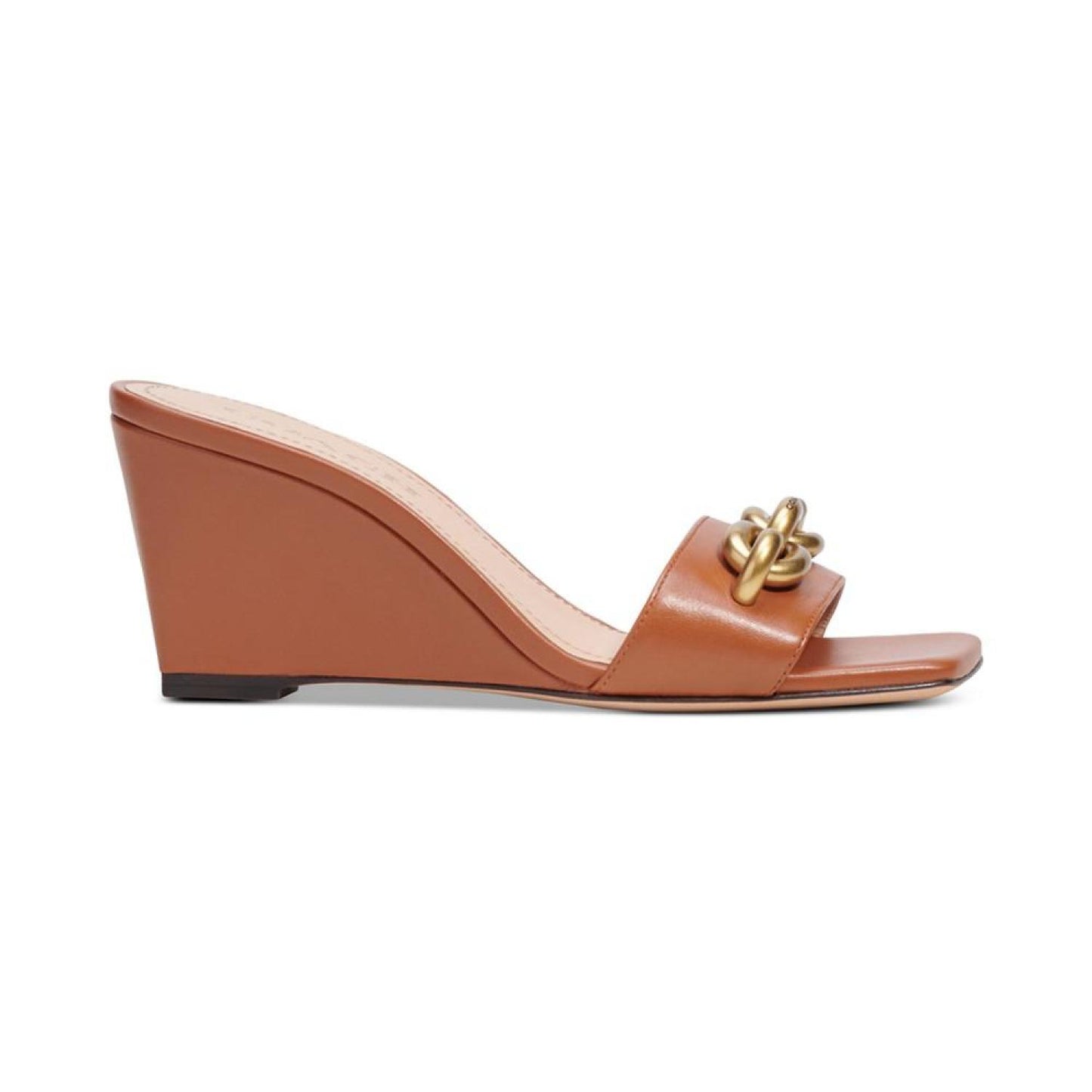 Women's Elsie Chain-Trimmed Slide Wedge Sandals